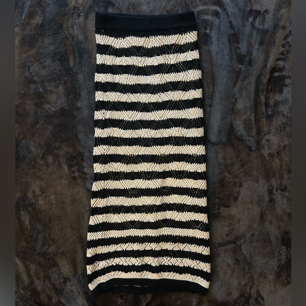 Crochet Style Midi Skirt